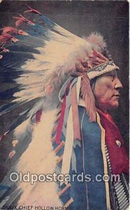 Sioux Chief Hollow Horn Bear Unused 