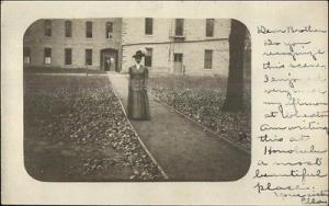 Norton MA Wheaton College c1910 Real Photo Postcard