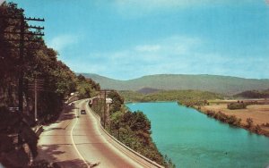 Vintage Postcard Highway Up Lookout Mountain To Summit Chattanooga Tennessee TN