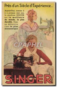 Old Postcard Singer Sewing Machine TOP