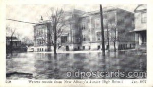 New Albany, Indiana, IN, USA Flood Junior High School, Jan. 1937 Disaster, Wr...