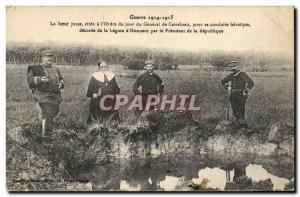 Old Postcard Medaille Sister Julie has cited the & # General Day 39ordre Cast...