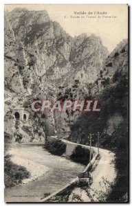 Vallee de l & # 39aude Postcard Old Stone Lys Tunnel Entrance