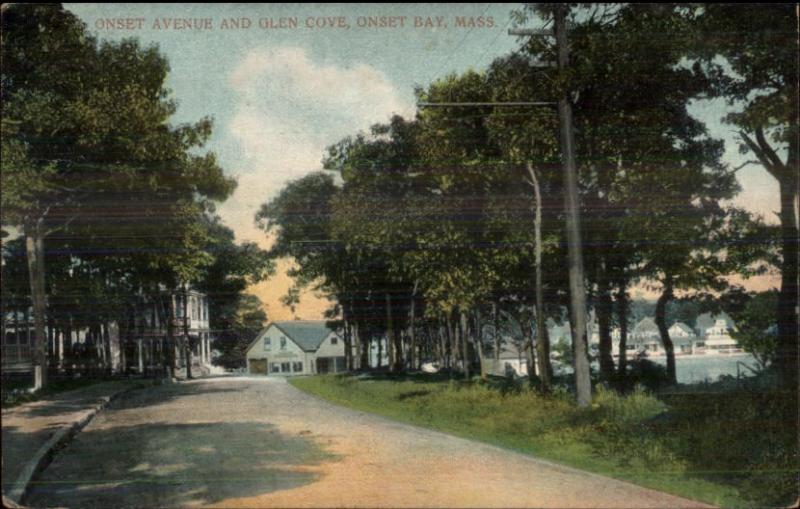 Onset Bay Cape Cod MA Glen Cove c1910 Holmes Postcard