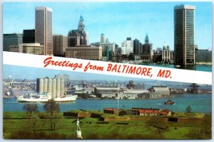 Postcard - Greetings from Baltimore, Maryland