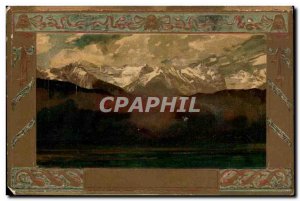 Switzerland Old Postcard Alpen Alps Mountains Moutains