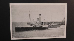 Mint Ship Postcard SS Prince of Wales Sailing Out Port In Ocean Water