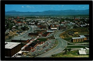 Continental Postcard Last Chance Gulch Helena, Montana Aerial View CF2