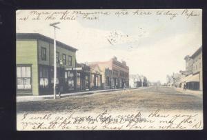 BLOOMING PRAIRIE MINNESOTA DOWNTOWN MAIN STREET SCENE VINTAGE POSTCARD