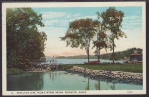 Highland Lake From Stevens Brook,Bridgton,Maine