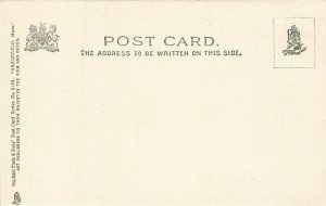 Greenfield MA Mansion House Storefronts Tuck Postcard