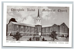 Vintage 1960's Postcard Cherrydale United Methodist Church Arlington Virginia