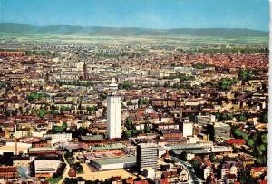 B40496 Frankfurt am Main City mit Henninger Turm und Dom  peinting postcard