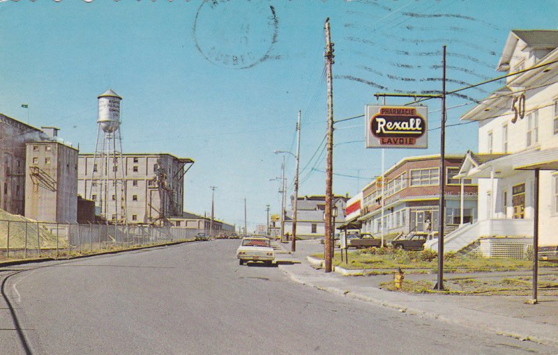 Partial Street View, Rexall Drug Store/Pharmacy, Chandler, Quebec, Canada, 1970s