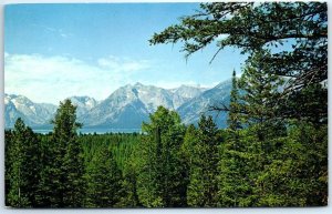 Teton Range from the scenic turnout, Grand Teton National Park - Wyoming