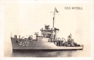 RPPC USS MCCALL SHIP ILLINOIS SOLDIERS MAIL MILITARY REAL PHOTO POSTCARD 1945