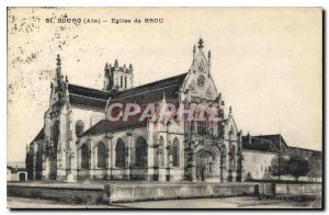 Old Postcard Bourg Ain Brou Church