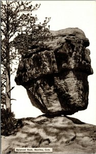 Vtg Balanced Rock Manitou Colorado CO Sample Advertising Postcard