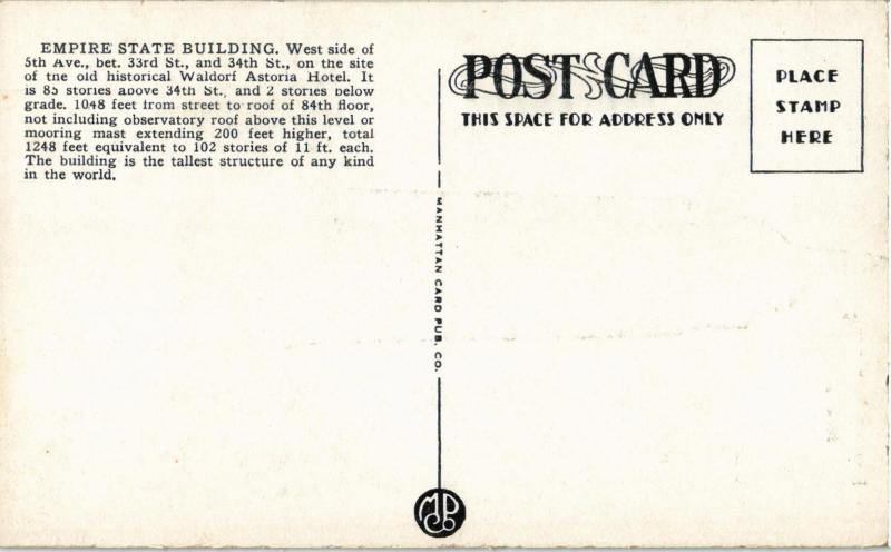 NEW YORK CITY EMPIRE STATE BUILDING