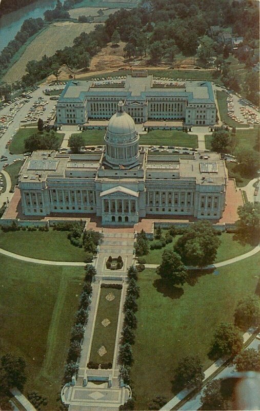 Capitol Frankfurt Kentucky KY aerial view Postcard