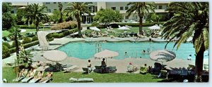 LAS VEGAS ~ Swimming Pool FABULOUS FLAMINGO Hotel Casino 1970s -3.5x9 Postcard