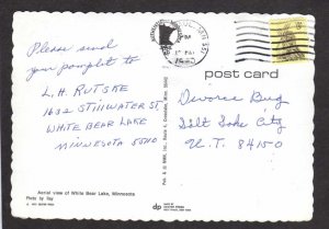 MN Hello From White Bear Lake Minnesota Postcard Houses