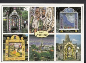 Derbyshire Postcard - Remarkable Peak District Custom, Well Dressings  B2685