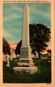 Grave of Gen Andrew Lewis,East Hill CemeterySalem,VA BIN