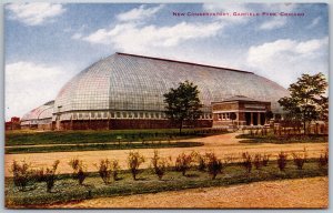 Vtg Chicago Illinois IL Conservatory Garfield Park 1910s View Unused Postcard