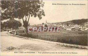 Postcard Old picturesque sites frank count 810 or lake villers general view t...