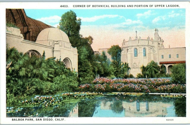 Balboa Park San Diego California Vintage Linen Postcard