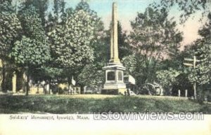 Soldier's Monument - Ipswich, Massachusetts MA  