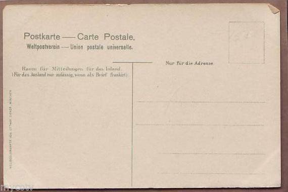 Mausethurm u Ehrenfels castle early postcard RHINE CASTLE