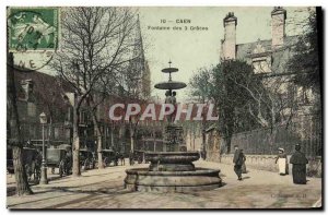 Old Postcard Caen 3 Graces Fountain