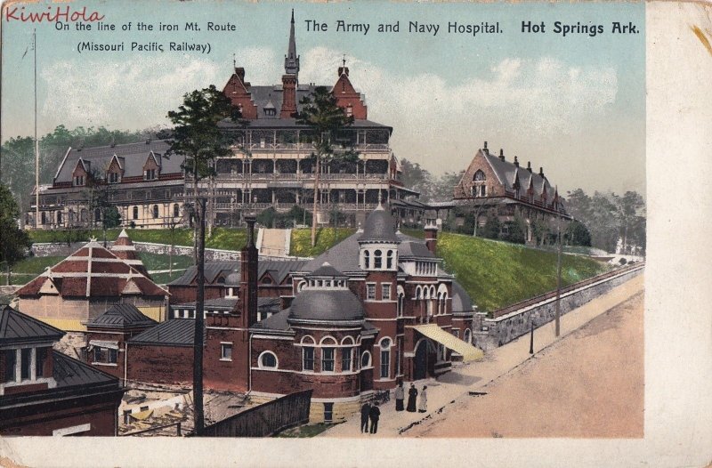 Postcard Army Navy Hospital Hot Springs Arkansas AR