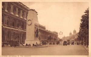 uk3539 london whitehall & the cenotaph car real photo uk