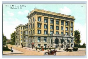 C1910 New YMCA Building Charlotte NC. Postcard F115E