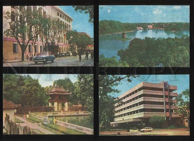 054813 VIETNAM views Collection 10 old color postcards