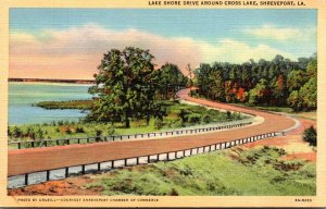 Louisiana Shreveport Lake Shore Drive Around Cross Lake Curteich