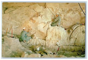 c1960 Visitor Center Workmen Quarry Dinosaur National Monument Utah UT Postcard