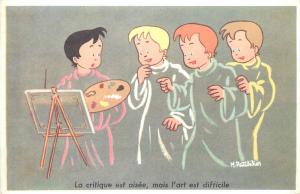 M. PETITDIDIER french artist signed children comic caricatures postcards set