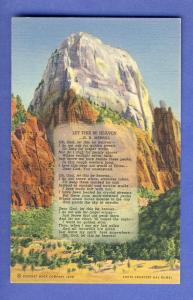 Zion National Park, Utah/UT Postcard, Let This Be Heaven