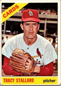 1966 Topps Baseball Card Tracy Stallard St Louis Cardinals sk1950