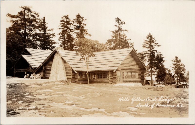 Yellow Point Lodge Nanaimo BC Resort Vancouver Island Unused RPPC Postcard E72