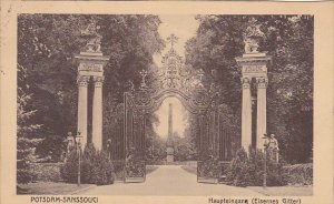 Germany Potsdam Sanssouci Haupteingang Eisenes Gitter 1915