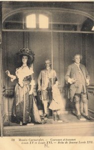 Vintage Musée Carnavalet Postcard Costumes Louis XV & XVI French History