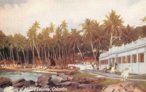 Bathing at Mount Lavinia, Colombo, Ceylon Sri Lanka c1910s Vintage Postcard