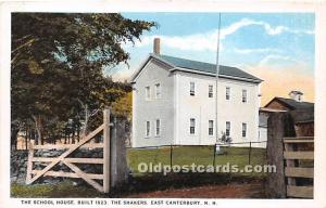 The School House Built 1823 Shakers East Canterbury, NH, USA Unused 