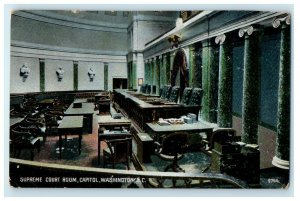 c1910 Supreme Court Capitol Washington DC Antique Unposted Postcard 