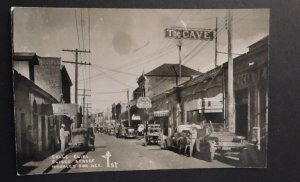 Mint Postcard Elias Street Nogales Son Mexico The Cave The Cavern RPPC